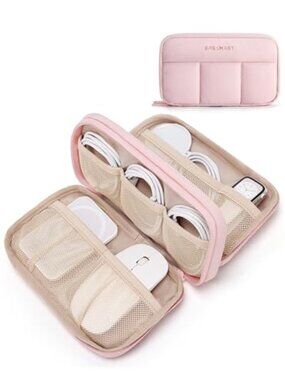 Electronics Organizer Travel Case, Cord Storage for Chargers Cables Phones